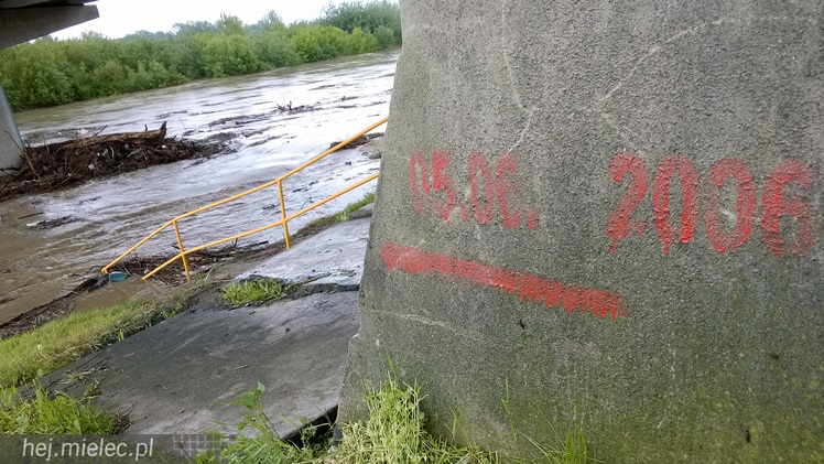 Wisłoka nieznacznie opuściła koryto