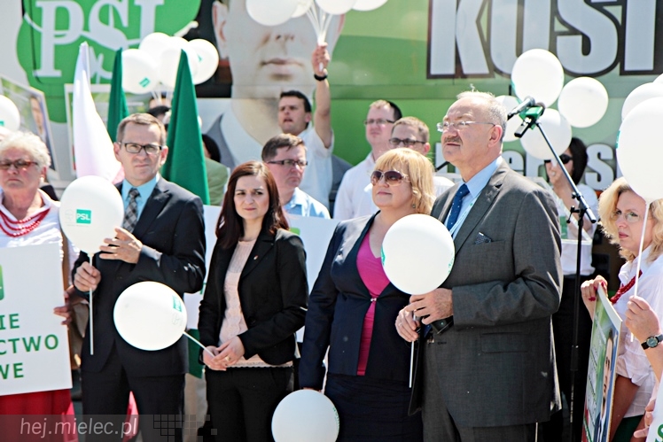 Przedwyborczy wiec PSL w Mielcu. Kosiniak-Kamysz podsumował kampanię