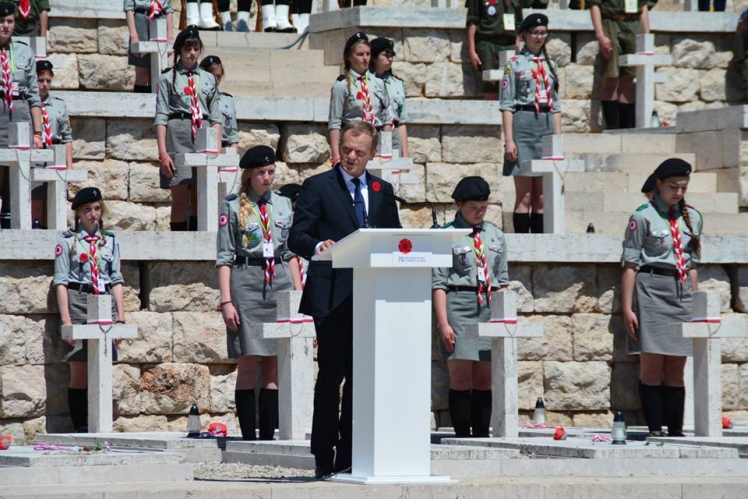 Mieleccy harcerze na uroczystościach 70. rocznicy bitwy o Monte Cassino