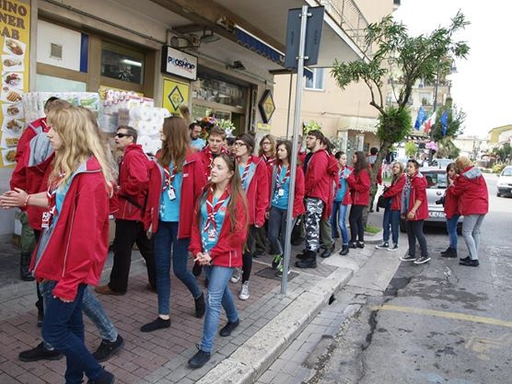 Mieleccy harcerze na uroczystościach 70. rocznicy bitwy o Monte Cassino