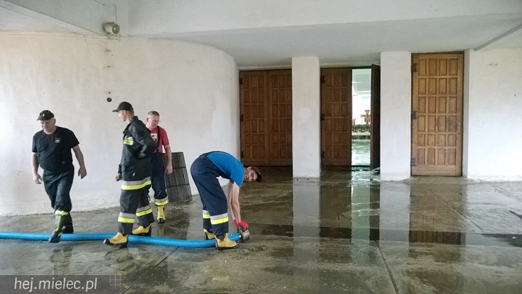 Woda wlała się do dolnego kościoła parafii Ducha Świętego, interweniowali strażacy