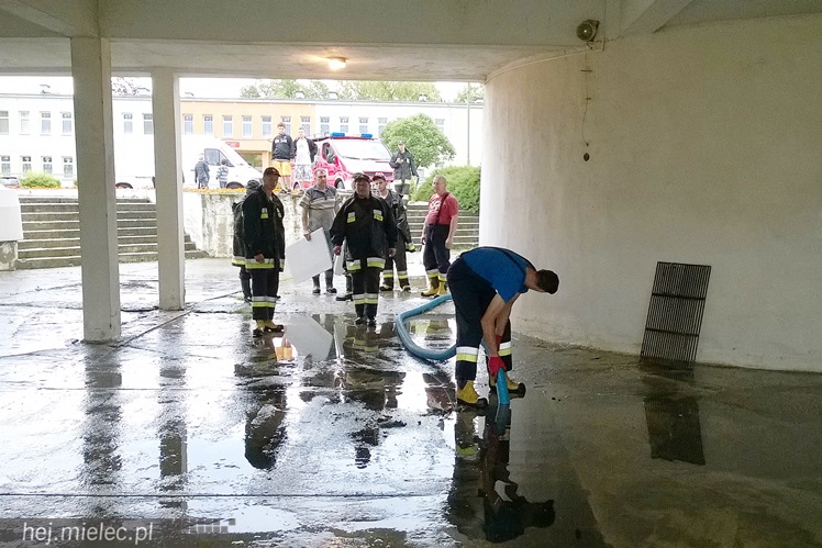 Woda wlała się do dolnego kościoła parafii Ducha Świętego, interweniowali strażacy