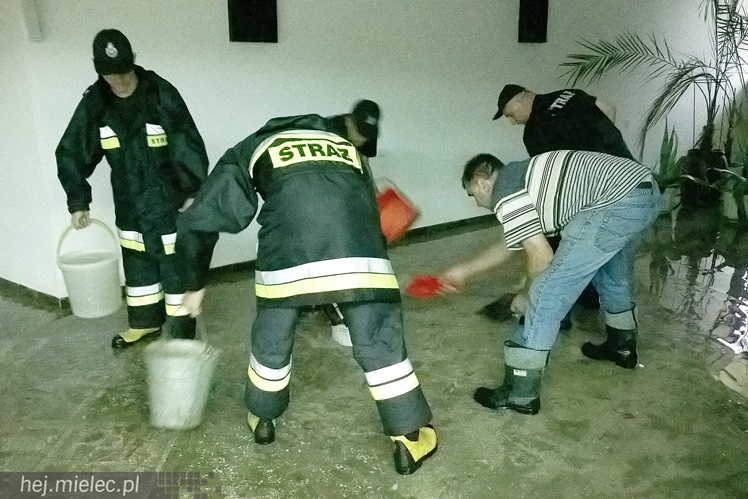 Woda wlała się do dolnego kościoła parafii Ducha Świętego, interweniowali strażacy