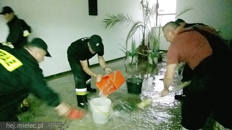 Woda wlała się do dolnego kościoła parafii Ducha Świętego, interweniowali strażacy