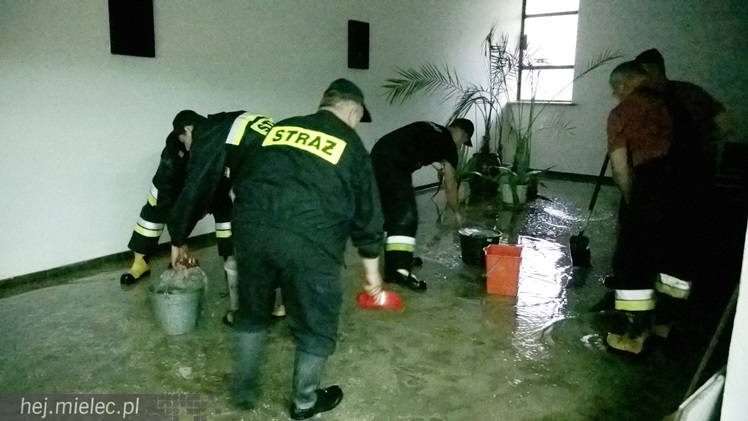 Woda wlała się do dolnego kościoła parafii Ducha Świętego, interweniowali strażacy