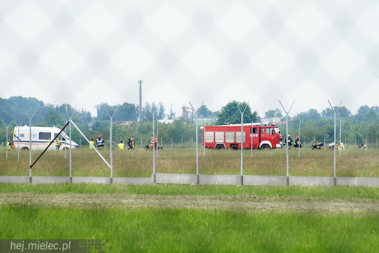 Służby ratownicze ćwiczyły reakcję na wypadek lotniczy