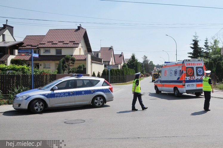 Próbny alarm bombowy w Zespole Szkół Ogólnokształcących w Mielcu