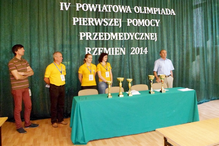 IV Powiatowa Olimpiada Pierwszej Pomocy Przedmedycznej odbyło się w Rzemieniu