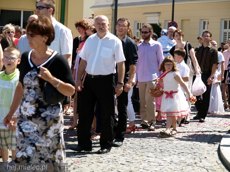 Procesja Bożego Ciała ulicami starego miasta