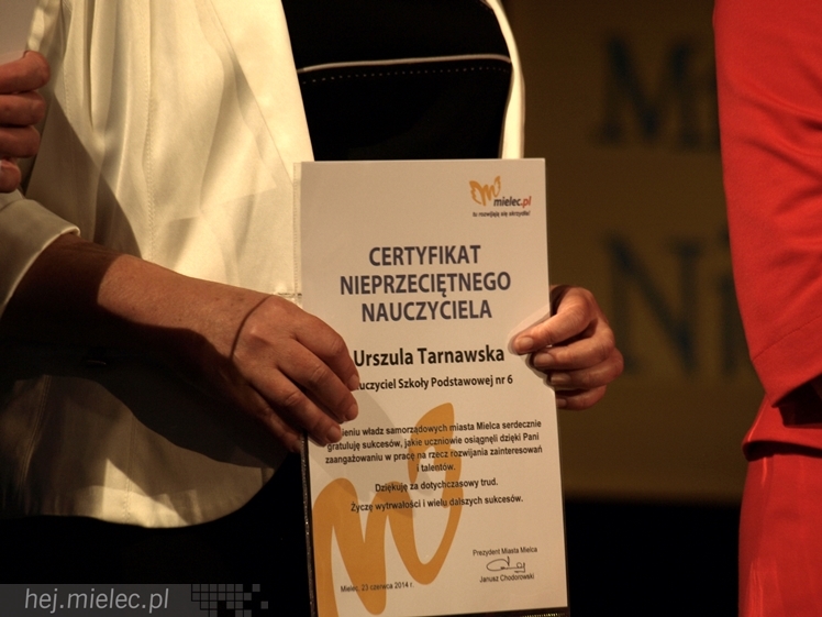 Najlepsi mieleccy uczniowie nagrodzeni podczas Gali Młodzi Nieprzeciętni 2014