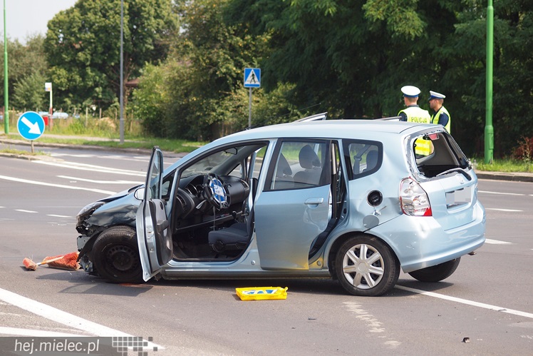 Wypadek na skrzyżowaniu Kwiatkowskiego i Przemysłowej