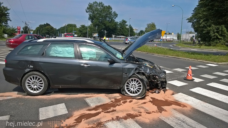 Wypadek na skrzyżowaniu Kwiatkowskiego i Przemysłowej