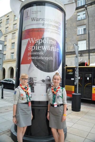Mieleccy harcerze w Warszawie. Połączyli miasto w rocznicę wybuchu Powstania Warszawskiego