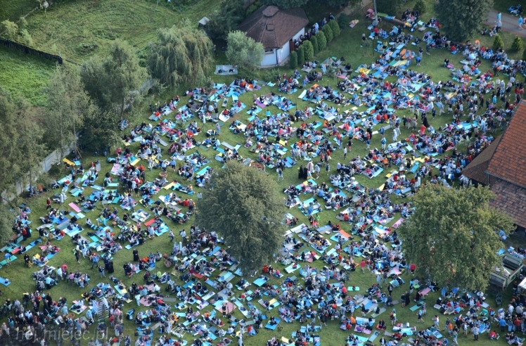 Lotnicze zdjęcia ze szlaku 32. Pieszej Pielgrzymki Tarnowskiej