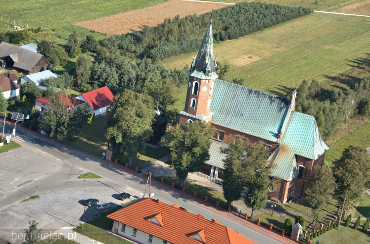 Lotnicze zdjęcia ze szlaku 32. Pieszej Pielgrzymki Tarnowskiej