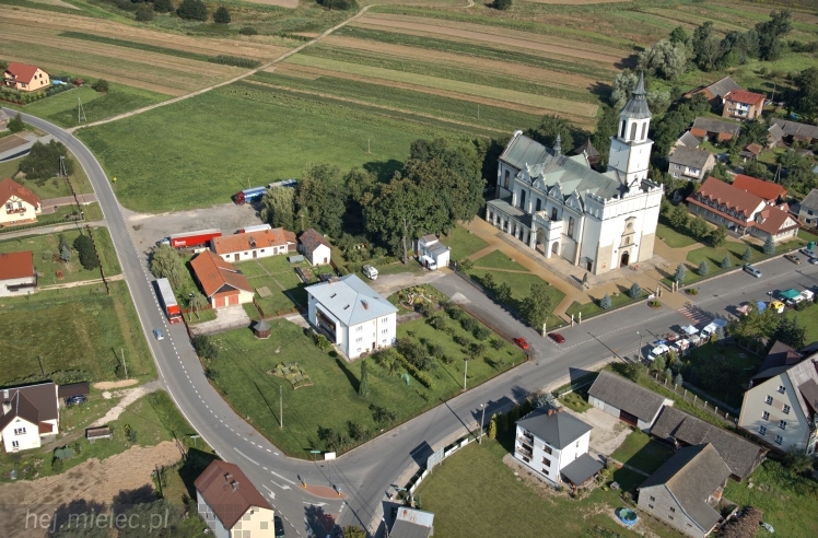 Lotnicze zdjęcia ze szlaku 32. Pieszej Pielgrzymki Tarnowskiej