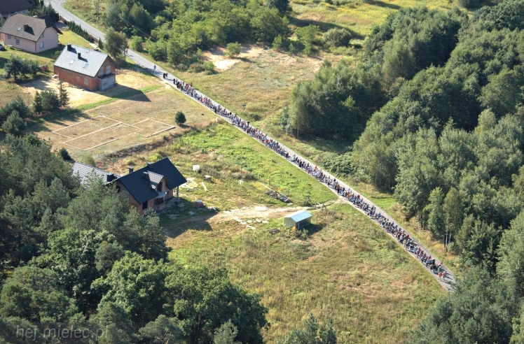 Lotnicze zdjęcia ze szlaku 32. Pieszej Pielgrzymki Tarnowskiej