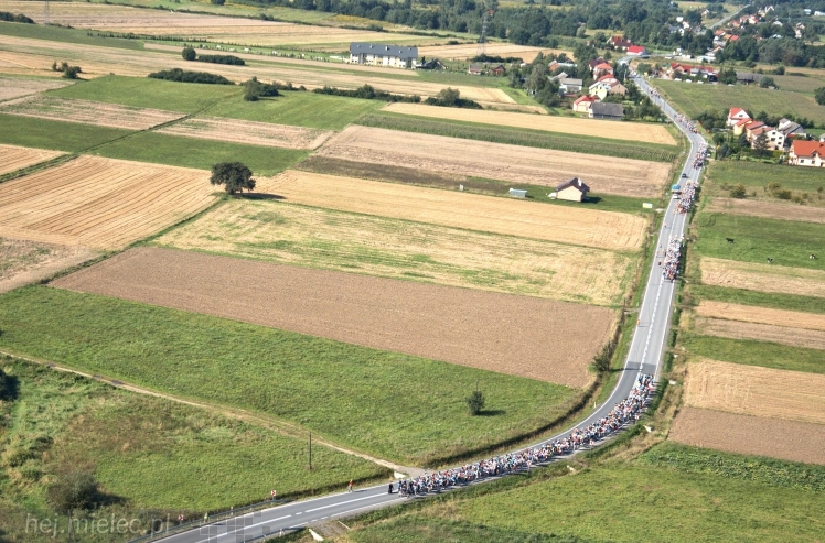 Lotnicze zdjęcia ze szlaku 32. Pieszej Pielgrzymki Tarnowskiej