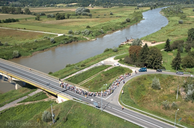 Lotnicze zdjęcia ze szlaku 32. Pieszej Pielgrzymki Tarnowskiej