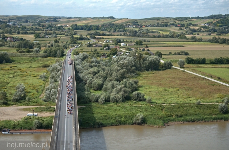 Lotnicze zdjęcia ze szlaku 32. Pieszej Pielgrzymki Tarnowskiej