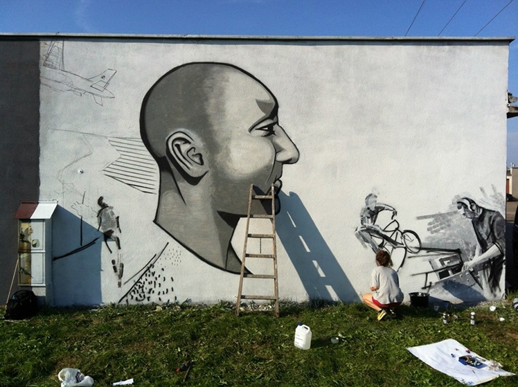Mural dla mieleckiego underground?u powstał przy Szafera