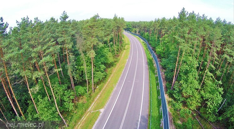 Obwodnica Mielca z lotu ptaka