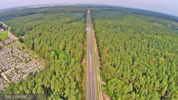 Obwodnica Mielca z lotu ptaka