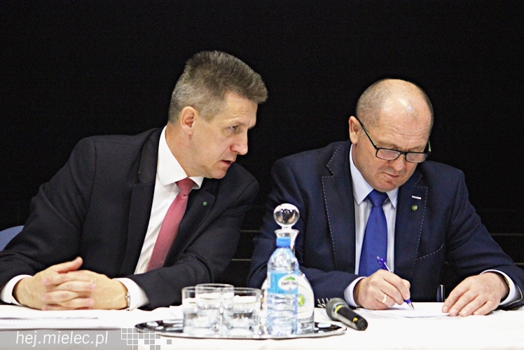 Minister Rolnictwa i Rozwoju Wsi Marek Sawicki w Mielcu na zaproszenie Podkarpackiej Izby Rolniczej