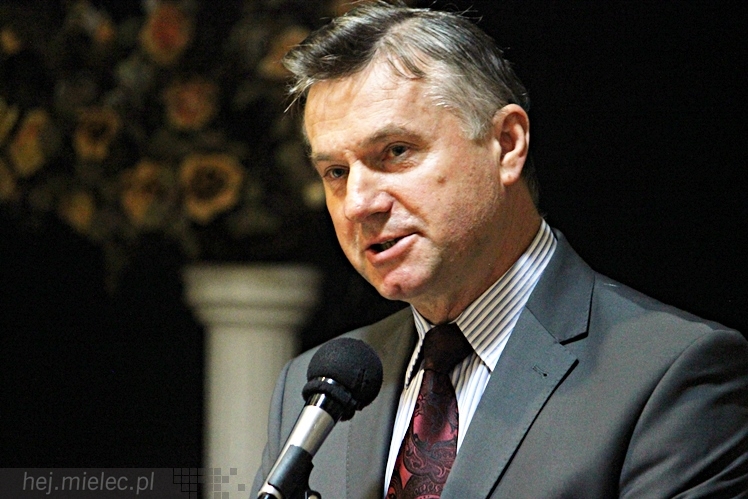 Minister Rolnictwa i Rozwoju Wsi Marek Sawicki w Mielcu na zaproszenie Podkarpackiej Izby Rolniczej