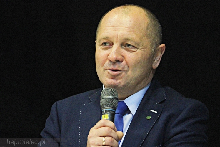 Minister Rolnictwa i Rozwoju Wsi Marek Sawicki w Mielcu na zaproszenie Podkarpackiej Izby Rolniczej