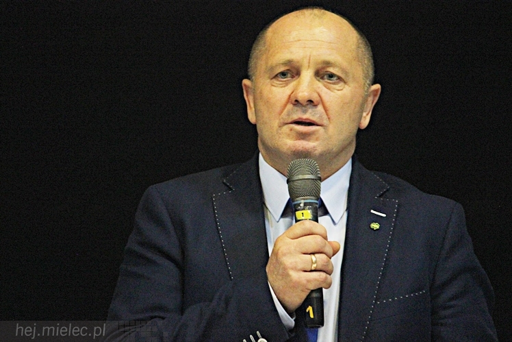 Minister Rolnictwa i Rozwoju Wsi Marek Sawicki w Mielcu na zaproszenie Podkarpackiej Izby Rolniczej
