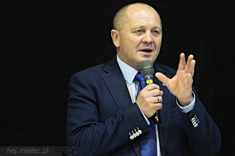 Minister Rolnictwa i Rozwoju Wsi Marek Sawicki w Mielcu na zaproszenie Podkarpackiej Izby Rolniczej