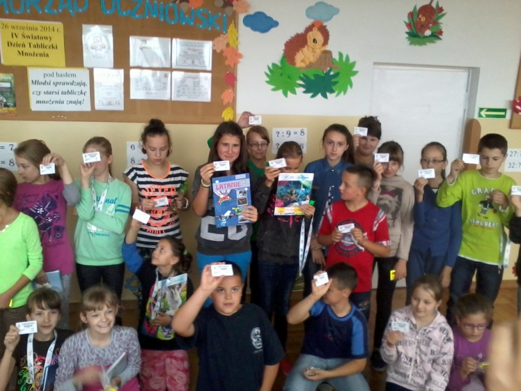 Światowy Dzień Tabliczki Mnożenia w szkole w Zabrniu