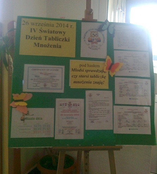 Światowy Dzień Tabliczki Mnożenia w szkole w Zabrniu