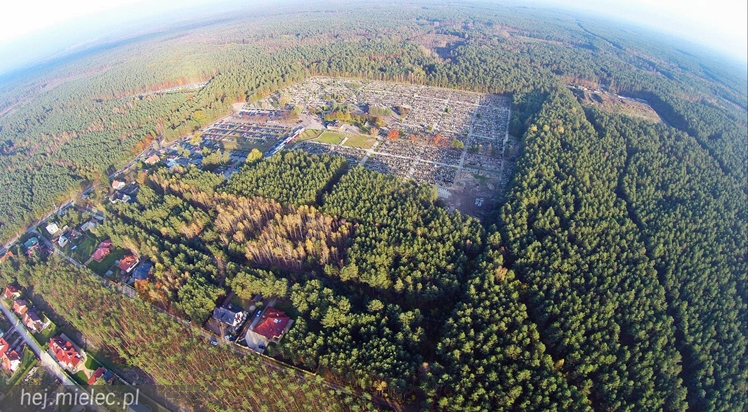 Cmentarz Komunalny z lotu ptaka: jak wielka jest to nekropolia