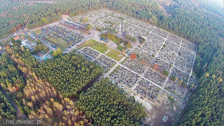 Cmentarz Komunalny z lotu ptaka: jak wielka jest to nekropolia