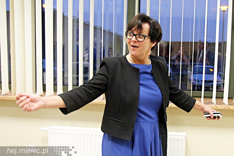 Minister edukacji narodowej Joanna Kluzik-Rostkowska w Mielcu