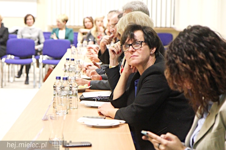 Minister edukacji narodowej Joanna Kluzik-Rostkowska w Mielcu