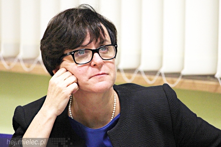 Minister edukacji narodowej Joanna Kluzik-Rostkowska w Mielcu