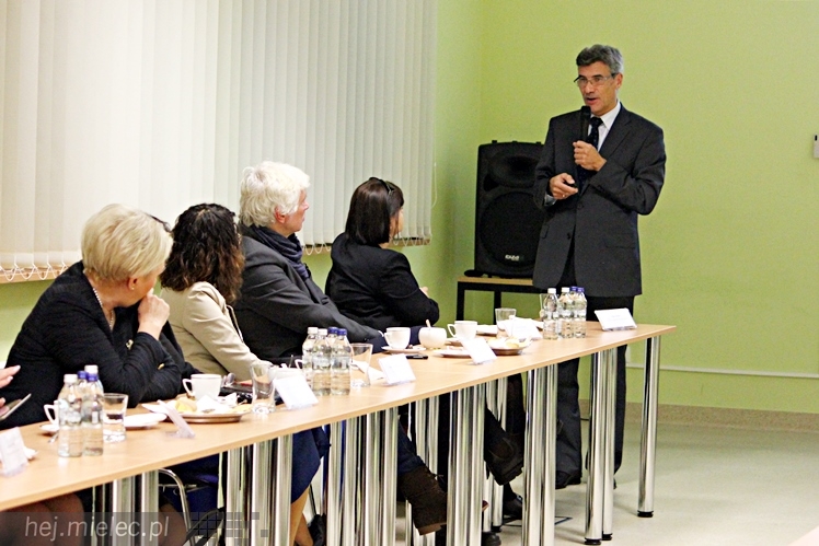 Minister edukacji narodowej Joanna Kluzik-Rostkowska w Mielcu
