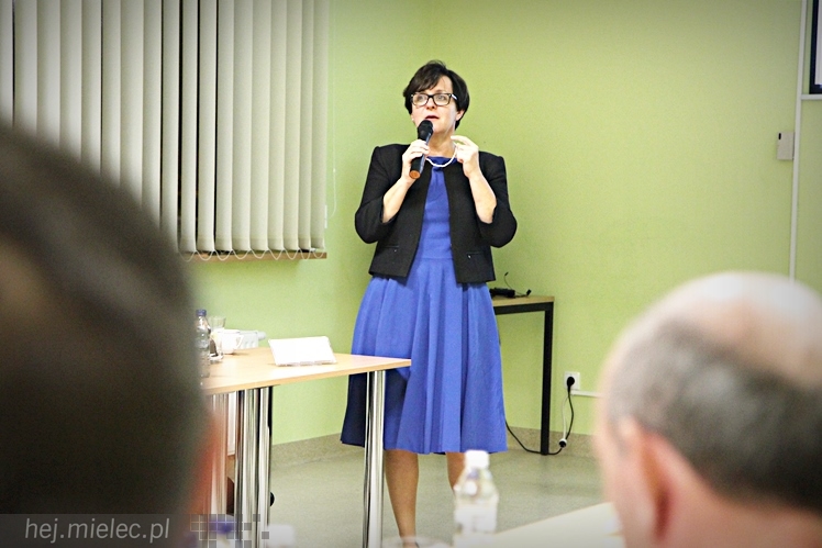 Minister edukacji narodowej Joanna Kluzik-Rostkowska w Mielcu