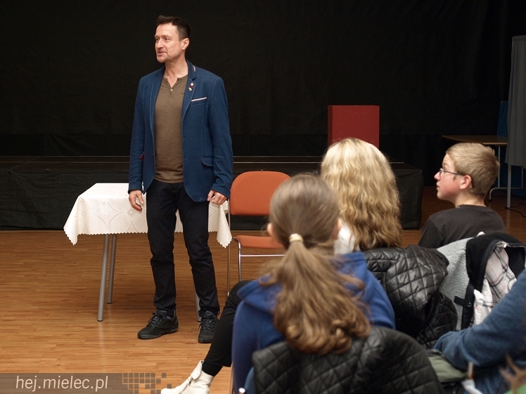Spotkanie Jacka Kawalca z mielecką młodzieżą w ramach 