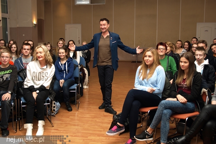 Spotkanie Jacka Kawalca z mielecką młodzieżą w ramach 