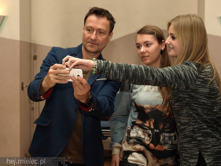 Spotkanie Jacka Kawalca z mielecką młodzieżą w ramach 