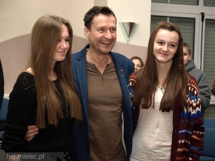 Spotkanie Jacka Kawalca z mielecką młodzieżą w ramach 