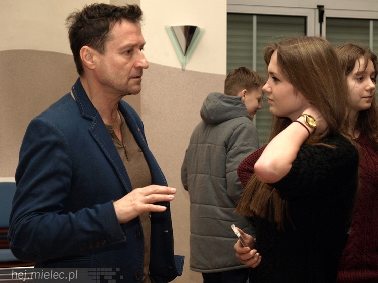 Spotkanie Jacka Kawalca z mielecką młodzieżą w ramach 