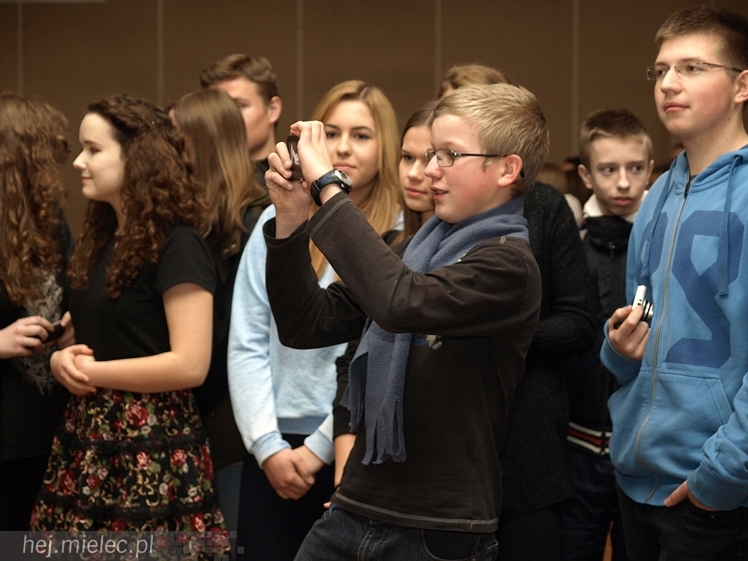 Spotkanie Jacka Kawalca z mielecką młodzieżą w ramach 