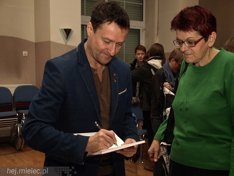 Spotkanie Jacka Kawalca z mielecką młodzieżą w ramach 