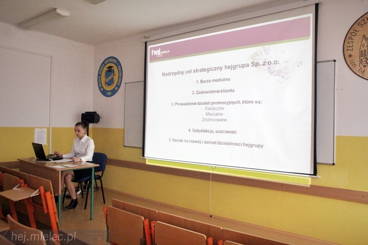 Światowy Tydzień Przedsiębiorczości w mieleckim Ekonomiku: Portal hej.mielec.pl przykładem dobrze zarządzanej firmy