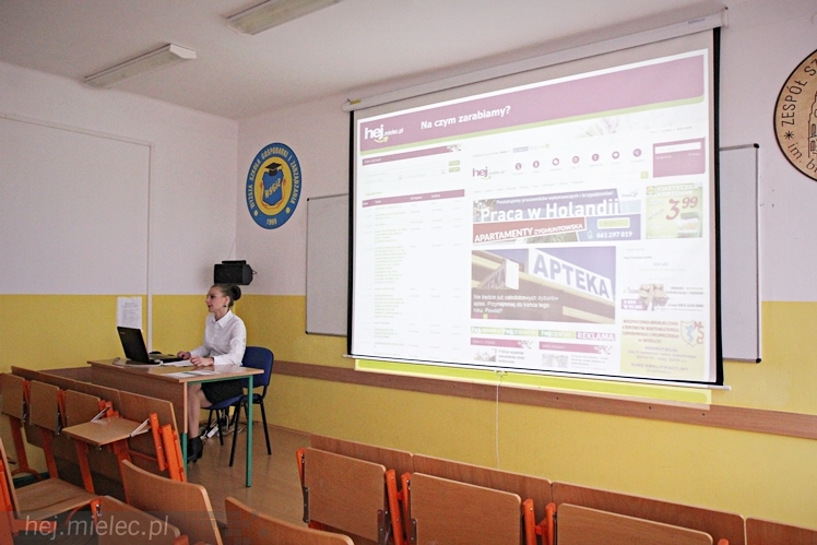 Światowy Tydzień Przedsiębiorczości w mieleckim Ekonomiku: Portal hej.mielec.pl przykładem dobrze zarządzanej firmy